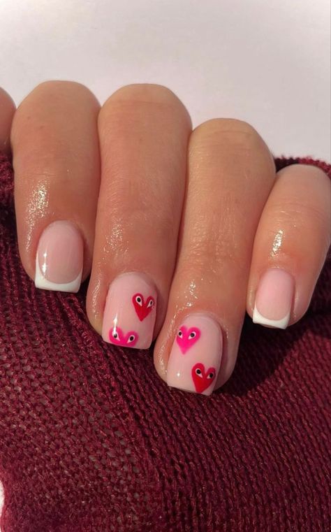 Short Acrylic Nails Designs Summer 2023, Cute Nails Biab, Cute Short Gel Nails Summer 2023, Short Summer Nail Designs 2023, Short Gel Nail Designs Holiday, Cute Short Square Acrylic Nails Designs Simple, Biab Nail Inspo Short, Biab Builder Gel Nails, Biab Nail Art Designs