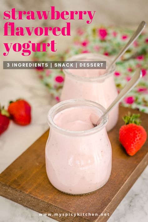 Homemade Strawberry Yogurt, Fresh Cheese Recipe, Keto Sauce, Flavored Yogurt, Keto Sauces, Dairy Desserts, Sustainable Seafood, Yogurt Flavors, Indian Dessert