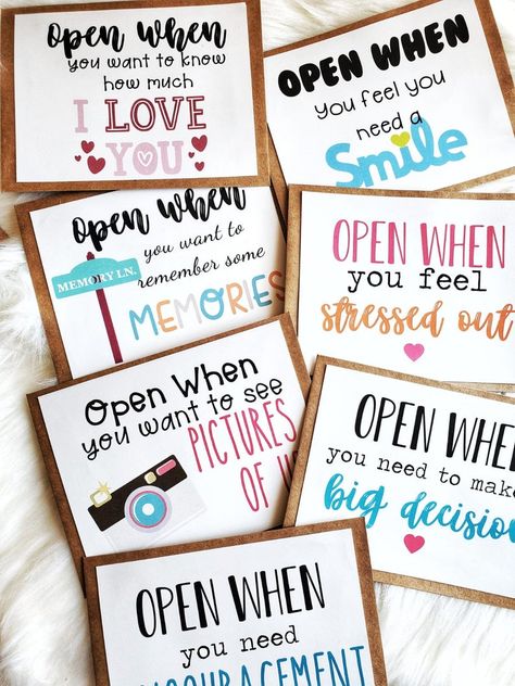 Open When LettersOpen When Envelopes for boyfriend Going | Etsy Present Boyfriend, Open When Cards, Open When Envelopes, Hand Lettering Envelopes, Open When Letters, Bff Gifts Diy, Birthday Gifts For Boyfriend Diy, Creative Gifts For Boyfriend, Bf Gifts