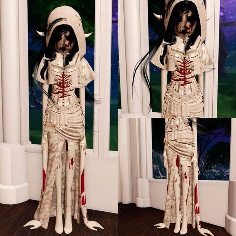 made by me #dresstoimpress Dti Horror Idea, Dti Outfits Ideas Nightmare, Nightmare Dress To Impress Outfit, Nightmare Dti Outfit, Ghost Dti Outfit, Skeleton Dti Outfit, Dti Skeletons Outfit Idea, Horror Dti Outfit, Dti Masquerede