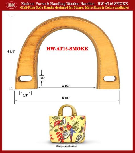 Wooden Handbag, Purse Handles, Handbag Handles, Purse Styles, Metal Wire, Lady Dior Bag, Wood Handle, Wooden Handles, Handmade Bags