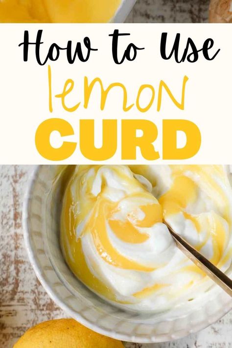 More than 27 ways to bake with lemon curd! Move beyond using it to top scones and try using lemon curd to bake a cake, top a pavlova, fill a cupcake and so much more! 27 unique recipes!!! Don't miss this delicious round up. Lemon Curd Pudding Recipe, Strawberry Lemon Curd Cake, Easy Lemon Curd Desserts, Lemon Curd Pastry, Lemon Curd Scones, Lemon Curd Scones Recipe, Lemon Curd Filled Cupcakes, How To Use Lemon Curd, Ways To Use Lemon Curd