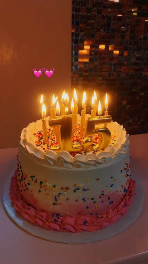 15th Birthday Party Ideas, 15th Birthday Cakes, Happy 15th Birthday, Cake Story, Elegant Birthday Cakes, Cute Birthday Ideas, Happy Birthday Frame, Happy Birthday Wishes Quotes, Birthday Wallpaper