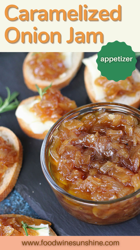 Discover the perfect balance of sweet and savory with our delicious onion jam recipe. Made with caramelized onions, red wine vinegar, and sugar, this versatile condiment is perfect for adding a burst of flavor to sandwiches, burgers, cheese boards, and more. Elevate your cooking with this easy-to-make onion jam that will impress your guests and become a staple in your kitchen. Fig Onion Jam Recipe, Red Onion Jam Recipe, Caramelized Onion Jam Recipe, Onion Jam Recipe Simple, Sweet Onion Jam Recipe, Onion Jam Appetizer, Canning Onion Jam, Onion Jam Recipe Canning, Onion Jam For Burgers