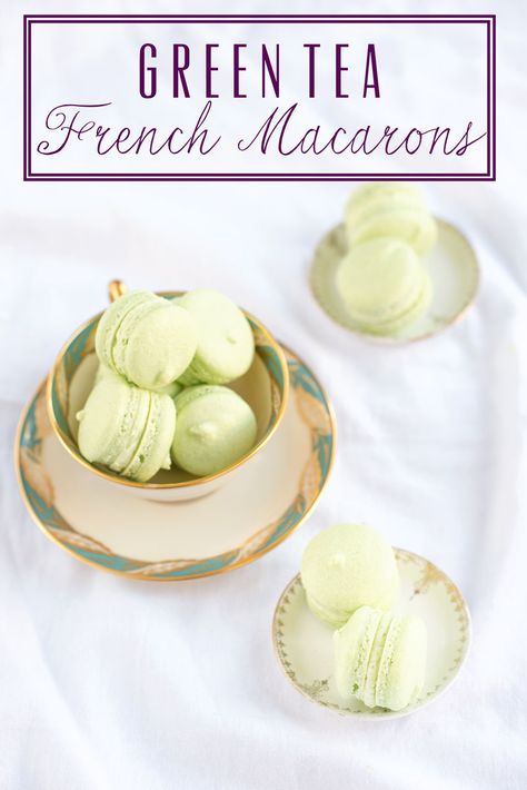 Green Tea French Macarons Recipe with Easy Green Tea Buttercream Filling Recipe! The secret ingredient is @pique - it dissolves in one easy step to give a perfect floral green tea flavor. Green Tea Macarons, Tea Macarons, Papaya Recipes, Macaron Recipes, French Macarons Recipe, Macarons Recipe, Macaron Filling, French Macaron, Buttercream Filling