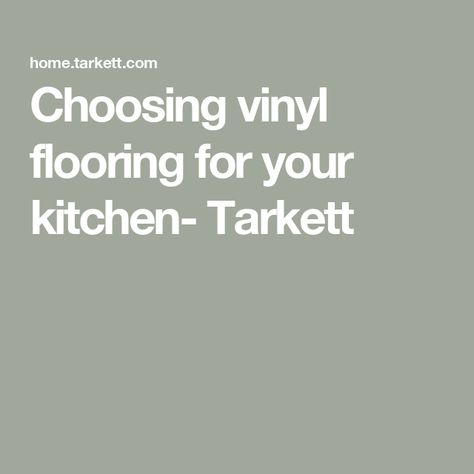 Choosing vinyl flooring for your kitchen- Tarkett Tarkett Flooring, Laying Vinyl Flooring, Vinyl Flooring Rolls, Kitchen Flooring Options, Mid Century Kitchen Remodel, Tarkett Vinyl Flooring, Kitchen Objects, Latest Kitchen Designs, Vinyl Rolls