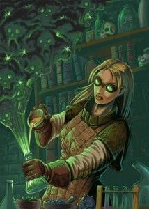 Scientist by Florian Stitz ... Article: "Archetypes VS Stereotypes" Potion Master Character, Mad Scientist Woman, Female Mad Scientist, Inventor Character, Female Alchemist, Mad Alchemist, Steampunk Scientist, Alchemist Shop, Steampunk Alchemist