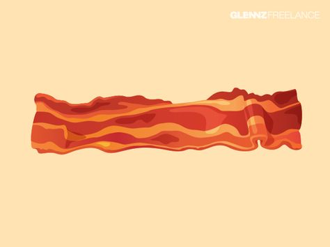 Bacon...Glennz Freelance Illustrations by Glenn Jones Bacon Drawing, Bacon Tattoo, Food Illustration Design, How To Make Bacon, Mc Donald, Ribs On Grill, Illustrator Artist, 21 Day Fix, Food Drawing