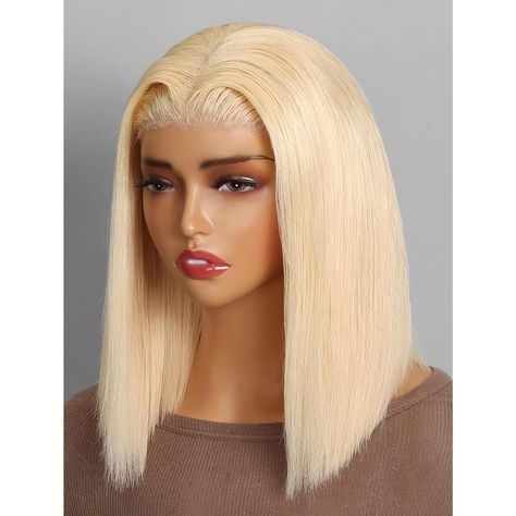 PRICES MAY VARY. 1.Bob Wig Ready to Go Glueless Wig :200% Density Glueless Lace Front Wigs Human Hair Pre Plucked With Baby Hair,Without Any Skills, It is Very Friendly to Beginners,Just Ready to Go. 2.Ready to Go Glueless Wig Material And Size :100% Unprocessed Brazilian Virgin Human Hair,Cut from a Young Healthy Donor,No Tangle,Minimum To None Shedding.13x4 Lace Front Wigs Short Bob Human Hair Wigs,Bleached knots 10inch-12inch Available . 3.Ready to Go Glueless Wig Quality and Advantage : 13X4 613 Bob Wig, 613 Wigs, Wigs Short, Hair Knot, Bob Lace Front Wigs, Blonde Lace Front Wigs, Glueless Wig, Wig Human Hair, Wigs Human Hair