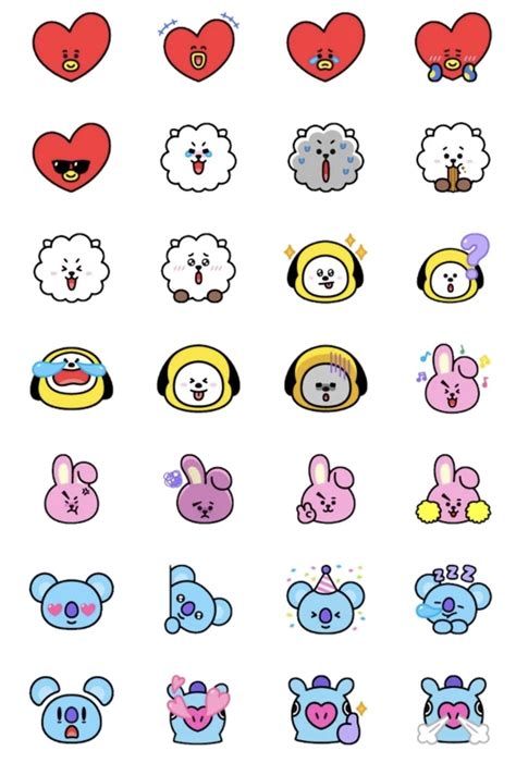 Free Kpop Printable Bts Bt21 Lined Paper | Seni Buku Kpop Diy, Bts Birthdays, Pop Stickers, Tumblr Stickers, Scrapbook Stickers Printable, Bullet Journal Stickers, Bts Drawings, Kawaii Stickers, Bts Chibi