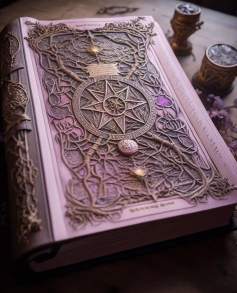 Fantasy Books Magic, Dnd Wizard, Spell Witchcraft, Magic Books, Fantasy Items, Kawaii Tattoo, Magic Spell Book, Magical Book, Magick Book