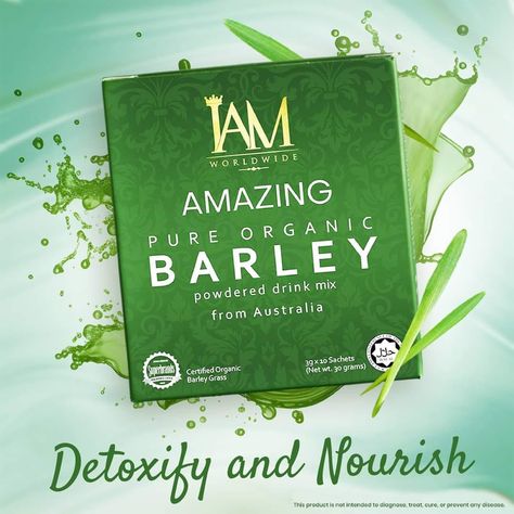 Support your body's natural cleansing process with barley's natural goodness. Rich in chlorophyll and fiber, AMAZING Pure Organic Barley Powder helps eliminate toxins while providing vital nutrients. Get yours now! Mesaage me or Click the link to order https://shop.iam-worldwidecorp.com/product_details?itmcod=BARPOW&idno=80432507 Open for resellers worldwide. Resellers get 30% -50% discount. Barley Powder, Natural Cleansing, Eliminate Toxins, Barley Grass, Get Yours Now, Mixed Drinks, Barley, Click The Link, Good Things