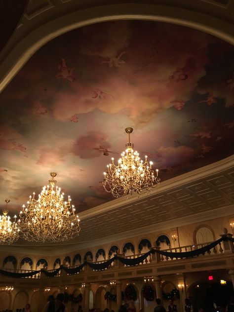 Disney Worlds, Magic Hotel Aesthetic, Golden Kingdom Aesthetic, Kingdom Aesthetic, Be Our Guest Restaurant, Theatre Pictures, Royal Aesthetic, Be Our Guest, Magic Aesthetic