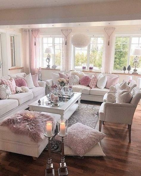 Shabby Chic Living Room Design, Country Chic Living Room, Shabby Chic Decor Living Room, Shabby Chic Colors, Salon Shabby Chic, Shabby Chic Decor Bedroom, Living Room Images, Chic Bedroom Decor, Shabby Chic Living