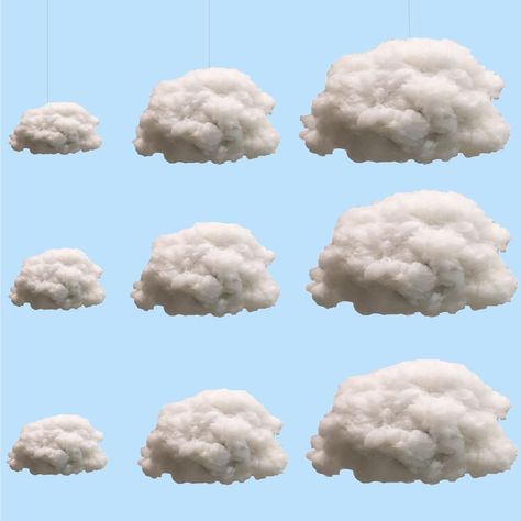 PRICES MAY VARY. -Product Size: You will receive 9 cloud props for daily decoration, 3 cloud props are about 25*20*20cm/9.8*7.9*7.9 inches and 3 cloud props are about 15*15*15cm/5.9*5.9*5.9 inches. There are also three artificial cloud props measuring around 25*20*20cm/9.8*7.9*7.9 inches, enough products for a variety of occasions -Product Materials: Our artificial cloud props are made of high quality fabric, easy to store and long-term use. Our products will be compressed in the process of pack Cloud Theme Party, Cloud Decor, Cartoon Wedding, 3d Clouds, Cloud Theme, Cloud Decoration, Cotton Clouds, Boy Baby Shower Themes, Clouds Design