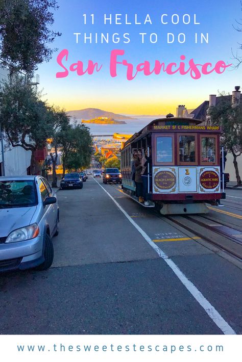 Here is a list of our 11 favorite things to do in San Francisco. | What to do in San Francisco, California. Where to go in San Francisco | Ice cream in San Francisco Alcatraz Tour, San Francisco Itinerary, Places In San Francisco, San Francisco Travel Guide, To Do In San Francisco, California Travel Guide, Visit San Francisco, Cool Things To Do, California Vacation