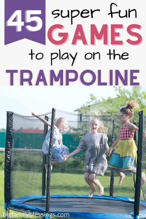 Fun Games To Play On A Trampoline, Games To Play On Trampoline, Trampoline Games For Kids, Trampoline Games For Two People, Games To Play With Little Kids, Fun Things To Do On A Trampoline, Things To Do On A Trampoline, Fun Trampoline Games, Trampoline Park Party