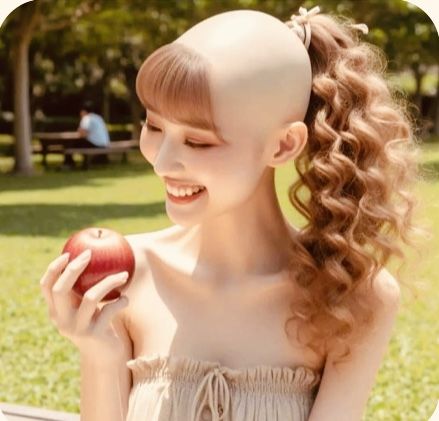 🧹 Just a shiny-apple for the pretty-teacher 🍎 Apple Haircut, Apple Cut Hairstyle, Mohawk Cut, Hair Fails, Never Come Back, Going Bald, Hairstyle Tips, Adorable Pictures, Ghost Photos