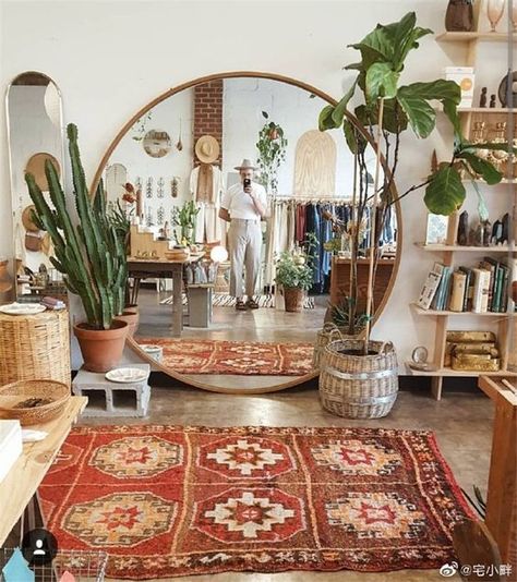 A Living Room, Mirror, Living Room, Plants, Furniture