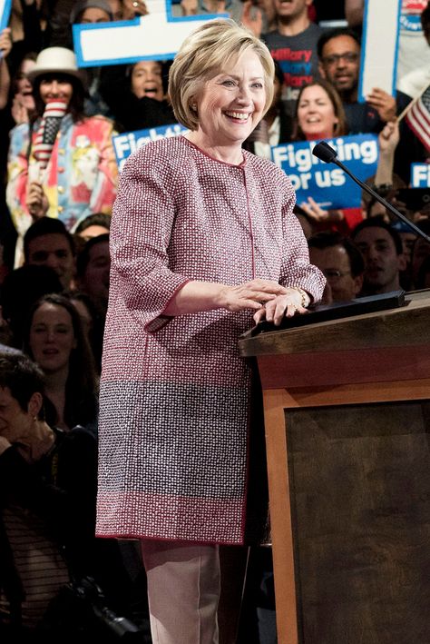 Giving A Speech, Dollar Dress, Income Inequality, Potato Sack, Bad Fashion, Armani Jacket, A Potato, Ex Machina, Hillary Clinton