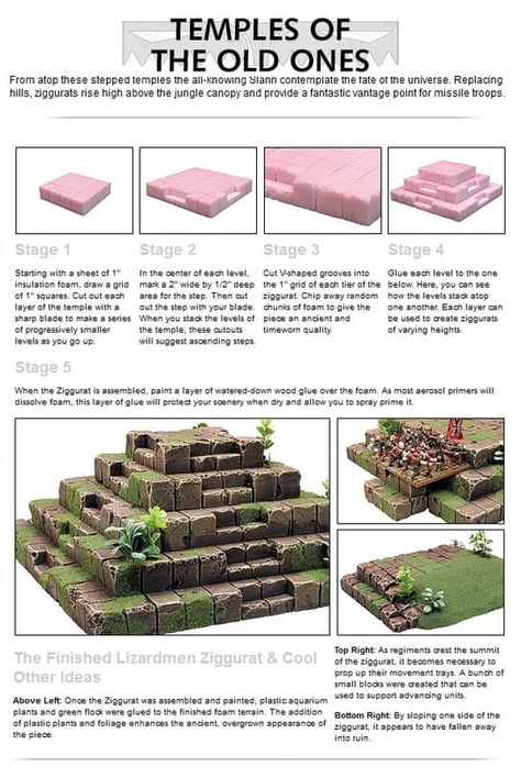 Cheap Dnd Terrain, 40k Tabletop Terrain, Terrain Building Dnd, Dnd Tabletop Diy, Dnd Tabletop Terrain, Warhammer Scenery Diy, Diy Terrain Miniatures, Dnd Model Making, Diy Wargaming Terrain