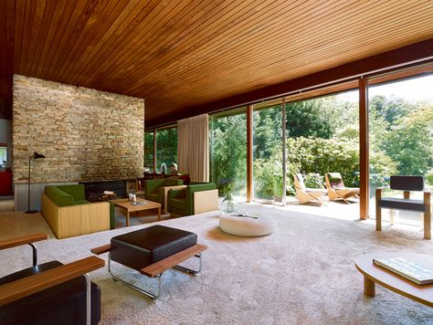 Florence Knoll, Neutra House, Modernist Interior, Midcentury House, Richard Neutra, Mid Century Architecture, Mid Century Modern Living Room, Mid Century Modern Interiors, Casa Container