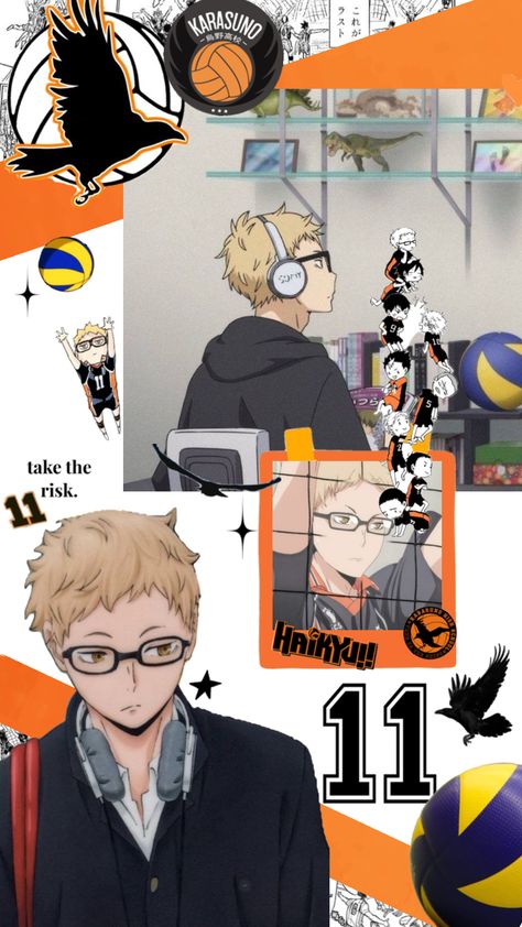 #tsukishima #haikyuu #karasuno #anime #wallpaper Tsukishima Haikyuu, Volleyball Wallpaper, Haikyuu Tsukishima, Mei Mei, Tsukishima Kei, Haikyuu Karasuno, Haikyuu Wallpaper, Anime Wallpaper Phone, Haikyuu Manga