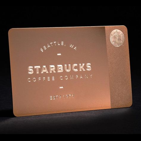 Starbucks Apparently Has More Money Stored in Customer Accounts Than Many Banks Vip Card Design, Etched Gifts, Credit Card Design, Starbucks Card, Member Card, Gift Cards & Certificates, Vip Card, Starbucks Gift Card, Starbucks Gift