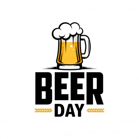 Retro Logos, Beer Games, Drinking Card Games, International Beer Day, Beer Club, Beer Day, Beer Poster, Drinks Logo, Beer Logo