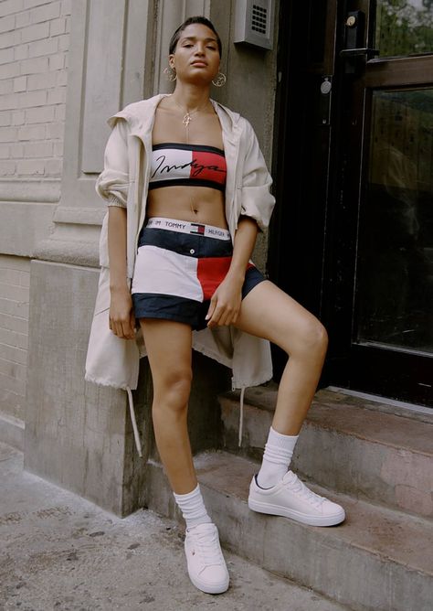 Indya Moore and Tommy Hilfiger Created a Capsule Collection Tommy Hilfiger Outfits Women, Zendaya Tommy Hilfiger, Tom Hilfiger, Tommy Hilfiger Outfits, Indya Moore, Tommy Hilfiger Collection, Tommy Hilfiger 90s, 90s Tommy Hilfiger, Insta Poses