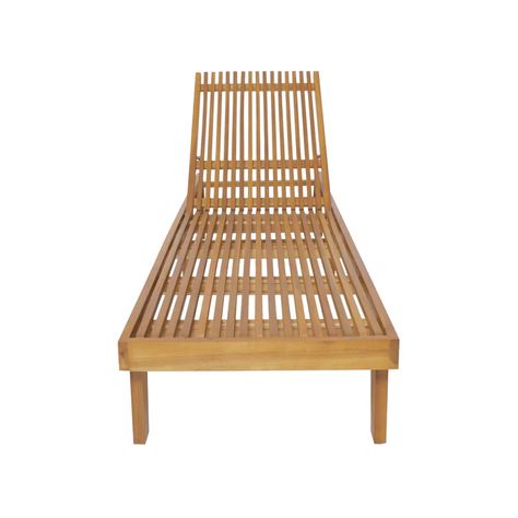 Loon Peak® Rylee Outdoor Acacia Chaise Lounge & Reviews | Wayfair Wooden Chaise Lounge, Vertical Slats, Wooden Lounge Chair, Upholstered Chaise Lounge, Folding Lounge Chair, Patio Lounge Chairs, Chaise Lounges, Comfortable Bedroom, Deck Furniture