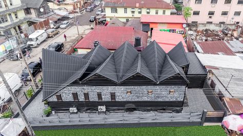 Gallery of Studio Inkline / INKLINE Design Studio - 2 Folded Roof Architecture, Folded Roof Structure, Folded Plate Structure, Roof Structure Design, Folded Plate Roof, Triangle Building, Subway Entrance, Folding Roof, Sawtooth Roof