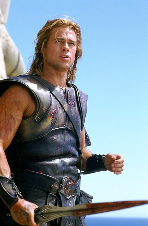 Brad Pitt Troy, Troy Achilles, Troy 2004, Troy Movie, Eric Bana, Geena Davis, Achilles And Patroclus, Action Man, Beard Model