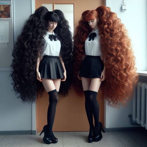 Hair Pigtails, Hair Donation, Competition Hair, Huge Hair, Long Shiny Hair, Engagement Hairstyles, Latest Haircuts, Long Hair Color, Beautiful Curly Hair