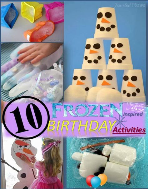 Everyone loves the Disney movie Frozen! It is trending to be a top birthday… Birthday Activities For Kids, Frozen Activities, Olaf Birthday, Frozen Bday Party, Elsa Birthday, Frozen Theme Party, Bumbo, Birthday Activities, Birthday Party Activities