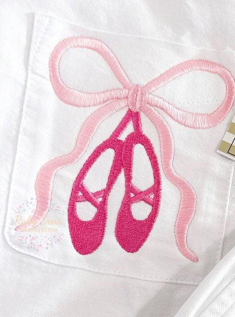 Ballet Bow Machine Embroidery Design - Etsy Australia Homeschool Units, Ballet Designs, Machine Applique Designs, Girls Applique, Machine Applique, 3rd Party, Star Stitch, Applique Designs, Machine Embroidery Design