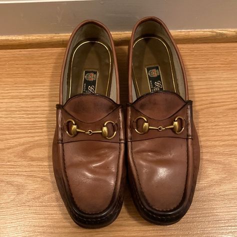 Gucci 1953 Bit Loafer - Brown Gucci 1953 Horsebit Loafer Men Outfit, Gucci Loafers Men, Loafers Aesthetic, Gucci Loafers, Bit Loafers, Fashion Mood Board, Supply Chain, Leather Loafers, Loafers Men