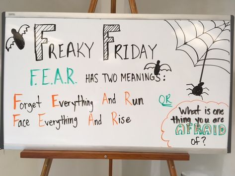 Things To Write On A Whiteboard, Friday White Board Prompt, Daily Huddle Ideas, Figure It Out Friday, Daily White Board Ideas, White Board Prompts, Friday Prompts, Friday Whiteboard, Morale Ideas