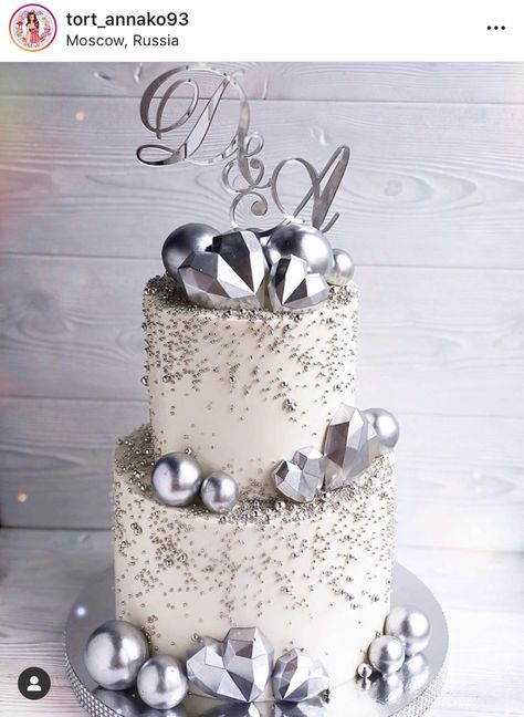 Steampunk Wedding Cake, 26 Birthday Cake, 25th Wedding Anniversary Cakes, 25 Anniversary Cake, 25th Anniversary Party, Butterfly Birthday Cakes, Silver Wedding Cake, Wedding Anniversary Cakes, Two Tier Cake