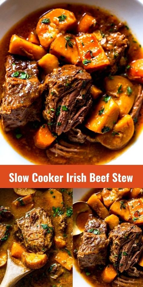 Irish Pot Roast, Slow Cooker Irish Beef Stew, Irish Dinner, Guinness Beef Stew, Beef Potatoes, Irish Beef Stew, Crockpot Recipes Beef Stew, Irish Beef, Crockpot Stew