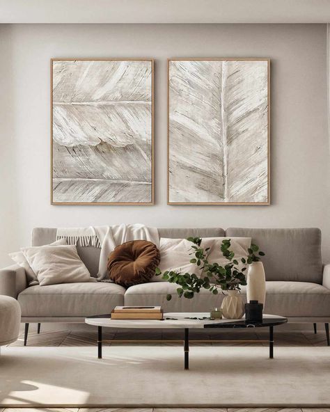 Neutral Wall Art For Living Room, Canvas Photo Wall, Custom Framed Art, Diy Abstract Canvas Art, Coastal Art Prints, Dining Room Wall Art, Abstract Leaf, Small Framed Art, Large Wall Decor