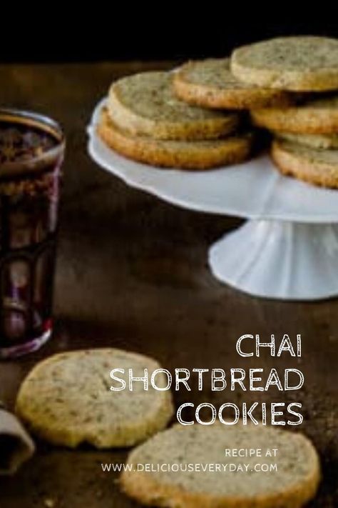 Chai Shortbread, Natural Snacks, Shortbread Cookie Recipe, Tea Cookies, Cookie Cups, Earl Grey, Tea Or Coffee, Shortbread Cookies, Cookie Cake