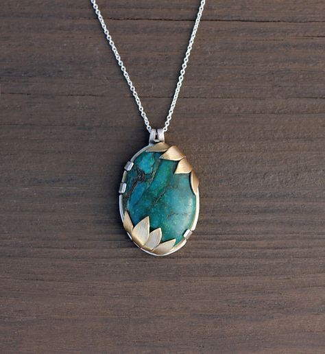 Faceted Stone Setting, Turquoise Necklace Pendant, Sterling Silver Moon Jewelry, Handcrafted Jewelry Boho, Silversmithing Jewelry, Metal Jewelry Making, Silversmith Jewellery, Metal Smithing, Metalsmithing Jewelry