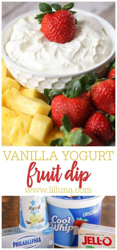 Vanilla Fruit Dip, Whipped Greek Yogurt, Strawberry Fruit Dips, Pepperoni Dip, Yogurt Fruit Dip, Pizza Fruit, Easy Fruit Dip, Fruit Dips, Chips Dip