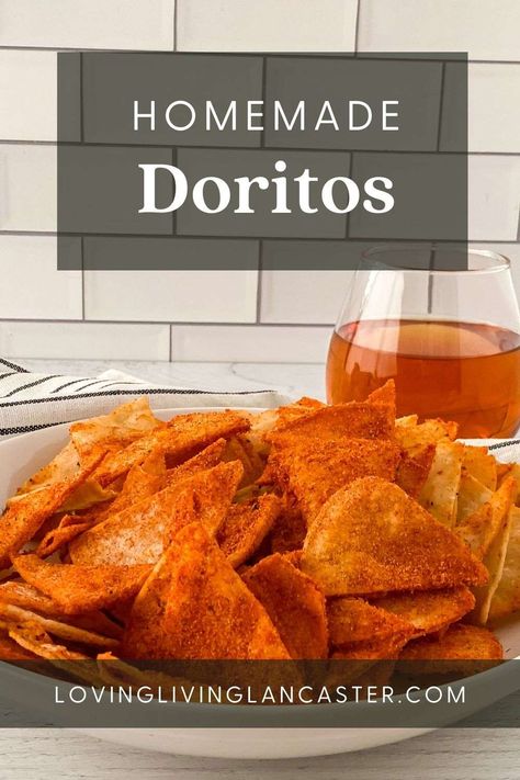 Do you love store bought Doritos? If so, you're going to love the flavor and crunchiness of these Homemade Doritos. So thick, crunchy, and flavorful! Doritos Nacho Cheese Seasoning, Sweet Chili Doritos Recipe, How To Make Doritos Chips, Homemade Hot Chips, Spicy Sweet Chili Doritos Recipes, Snacks Made With Tortillas, Dorito Dust Recipe, Nacho Cheese Doritos Recipes, Diy Doritos Chips