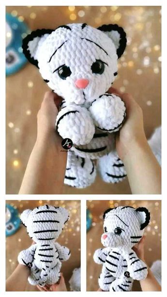 Little Tiger Amigurumi Free Pattern Zoo Animal Crochet, Amigurumi Cats Free Pattern, Crochet Disney Free Pattern, Crochet Amigurumi Free Patterns For Beginners, Crochet Tiger Pattern Free, Crochet Cow Free Pattern, Tiger Amigurumi Free Pattern, Crochet Tiger Pattern, Cat Amigurumi Free Pattern