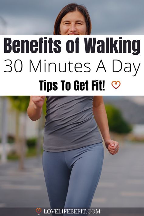 Benefits of walking 30 minutes a day Brisk Walking Benefits, Walking 30 Minutes A Day, Health Benefits Of Walking, Walking Challenge, Walking Everyday, Walking Plan, Brisk Walking, Benefits Of Walking, Walking Exercise