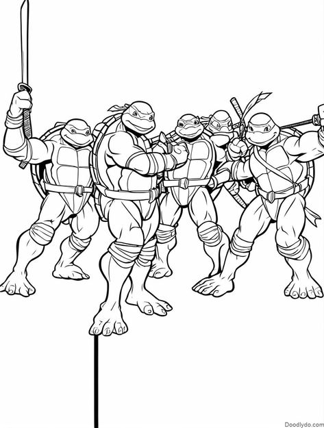 Ninja Turtles Coloring Page Check more at https://doodlydo.com/ninja-turtles-coloring-page/ Ninja Turtles Coloring Pages, Ninja Turtle Coloring Pages, Flamingo Coloring Page, Turtle Coloring Pages, Free Coloring Sheets, Easy Coloring Pages, Cartoon Coloring Pages, Flower Coloring Pages, Mandala Coloring Pages