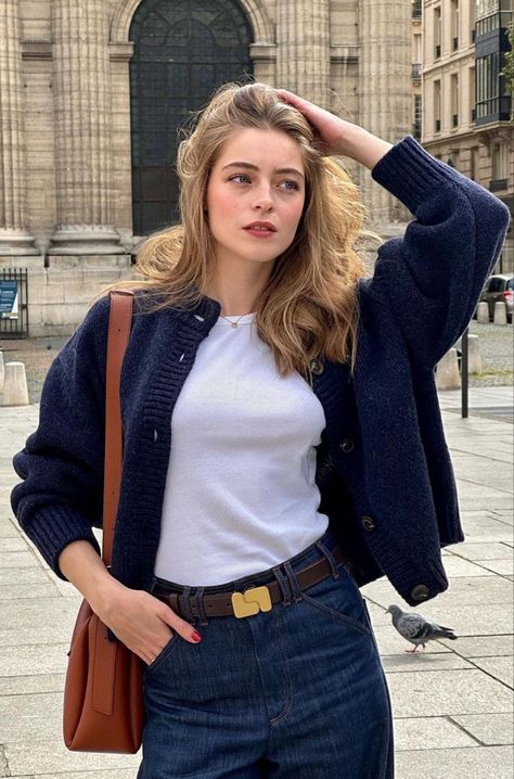 Navy Blue Outfit, Minimal Outfit, 가을 패션, Style Mistakes, Casual Style Outfits, Looks Vintage, Outfits Casuales, Classy Outfits, Everyday Outfits