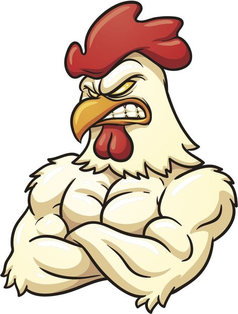 Rooster Illustration, Cartoon Rooster, Rooster Logo, Chicken Drawing, Chicken Illustration, Strongest Animal, Cartoon Chicken, Illustration Simple, Graffiti Characters